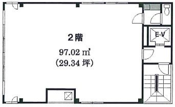 ランザン5ビル2F 間取り図