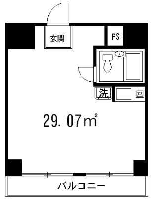 ロゼ桜木町ビル704 間取り図