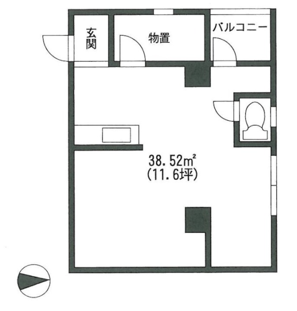 秋山ビル401 間取り図