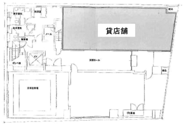 東武浅草駒形ビル1F 間取り図