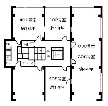 新代々木ビル401・402 間取り図