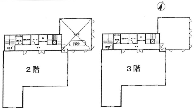 柳橋二丁目ビル2F～3F 間取り図