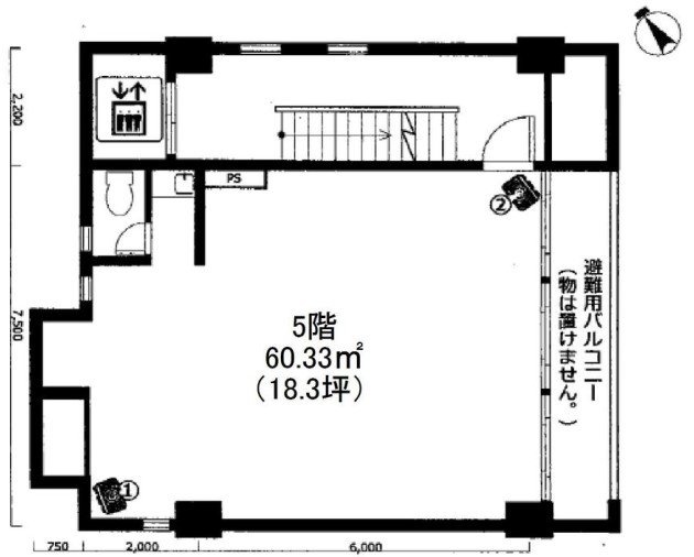 大原会館5F 間取り図