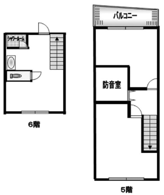 六本木ゲッツビル606 間取り図