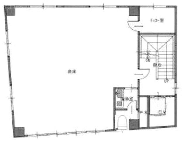 大栄パレスⅡビル3F 間取り図