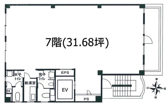 日宝神田淡路町ビル7F 間取り図