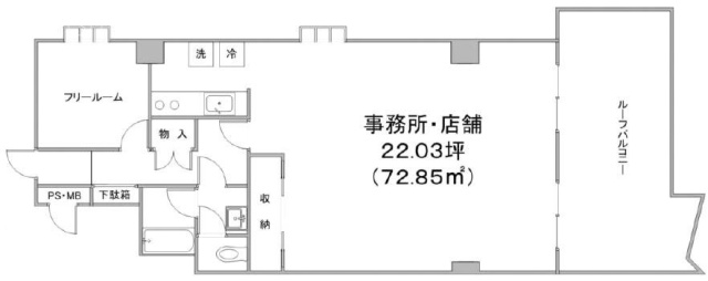 ライオンズマンション平河町1F 間取り図