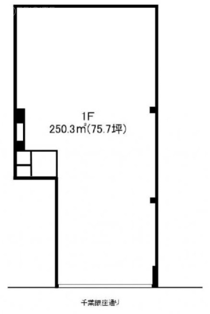 千葉銀座ビルA 間取り図