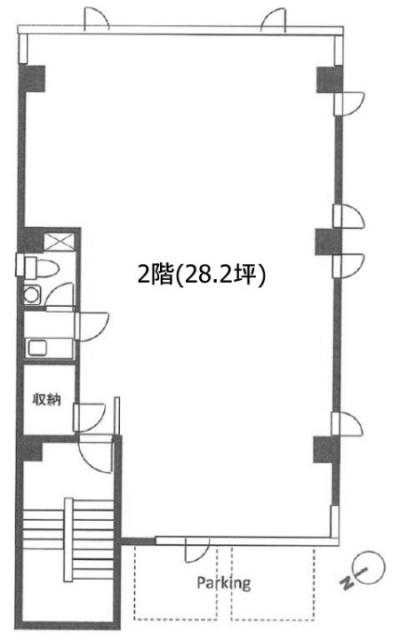 Rビル2F 間取り図