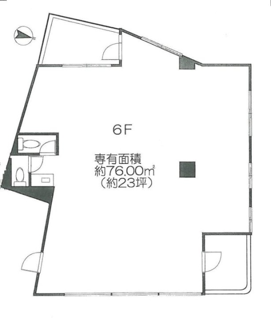 ベルエアービル6F 間取り図