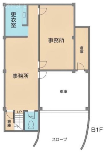 渋谷エポックビルB1F 間取り図