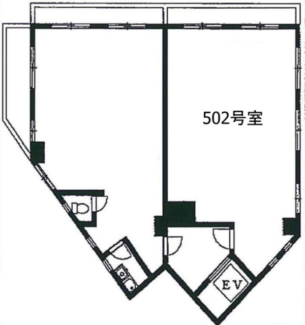 ステーションプラザロイヤル502 間取り図