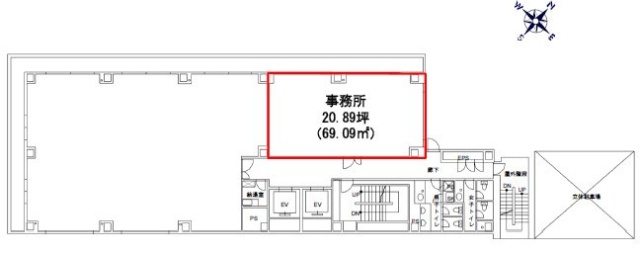 大宮仲町センタービル8F 間取り図