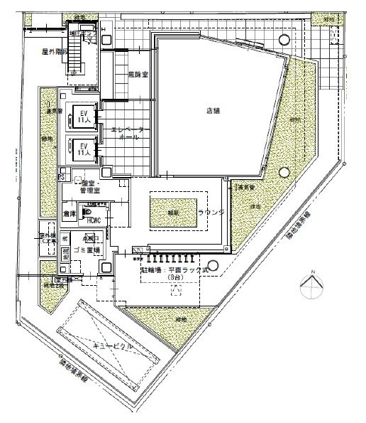 神宮北参道PREX1F 間取り図