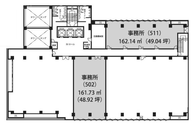 A-PLACE馬車道502 間取り図