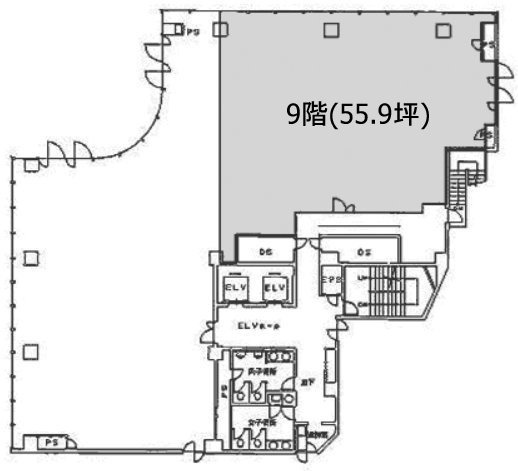 日本生命音羽ビル9F 間取り図