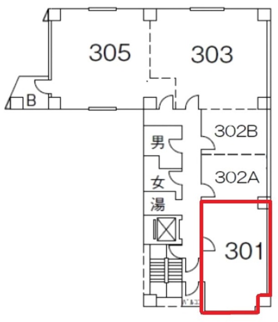 山萬ビル301 間取り図