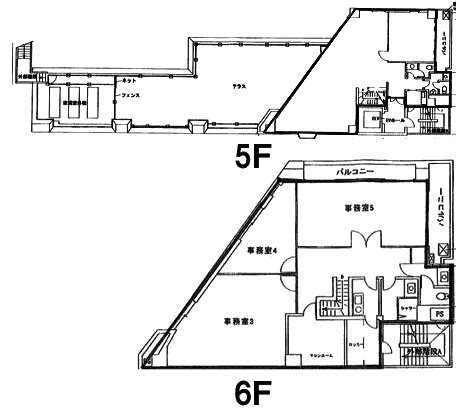 スタープラザ(Star PlazaⅠ)5-6F 間取り図