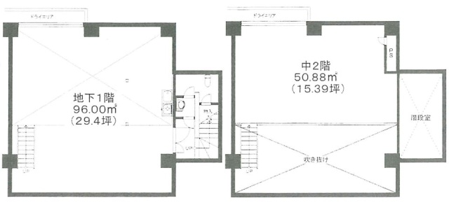 祐ビルB1F 間取り図