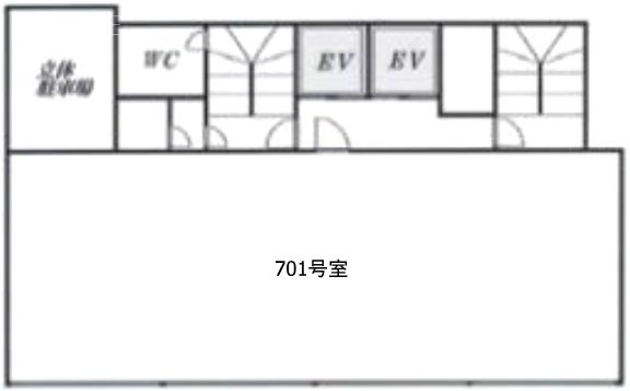 DAITO(第35下川)ビル701 間取り図