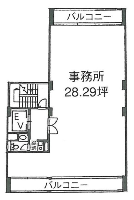 第13岡崎ビル4F 間取り図