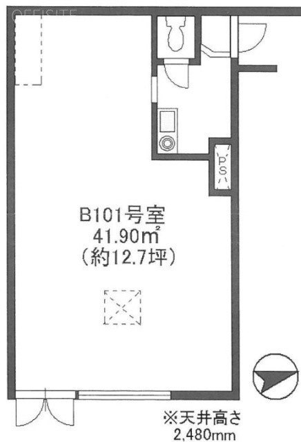 エールプラザ戸山台B1F 間取り図