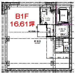 ACN銀座7丁目ビルディングB1F 間取り図