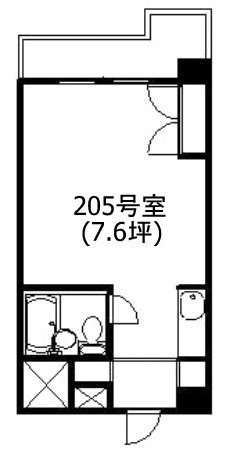 千駄ヶ谷ホリタン205 間取り図