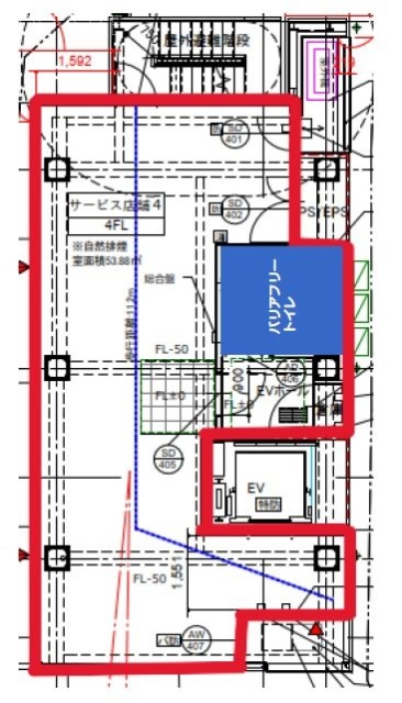 ACN三軒茶屋ビル4F 間取り図