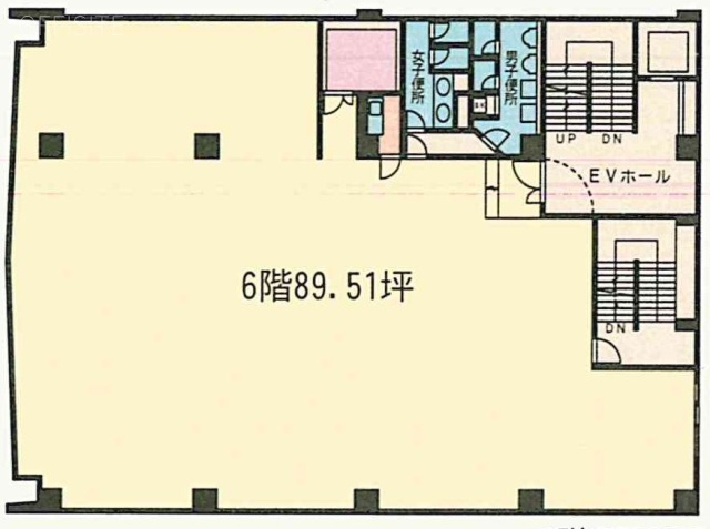 四谷セントラルビル6F 間取り図