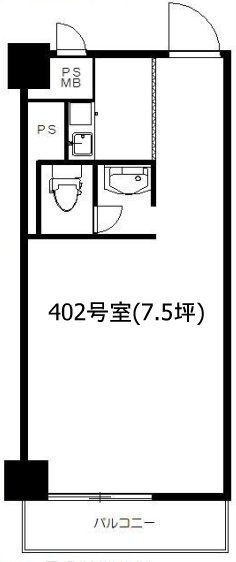 エムエフ青山ビル402 間取り図