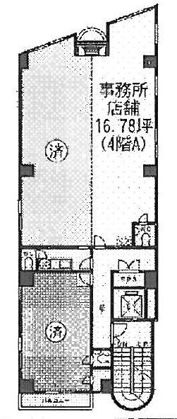 折本パートⅠビルA 間取り図