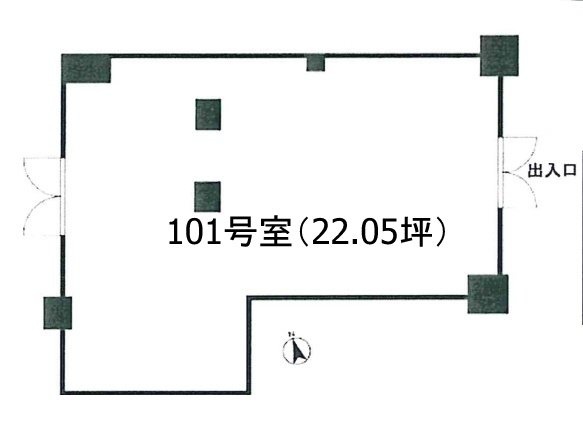 ライオンズステーションプラザ中井101 間取り図