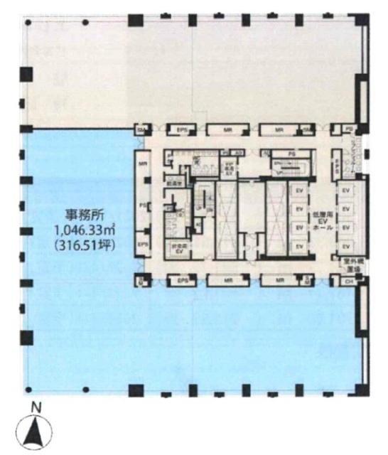 オリナスタワー9F 間取り図