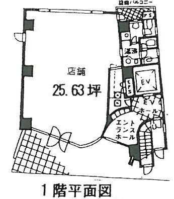 松本ビル1F 間取り図