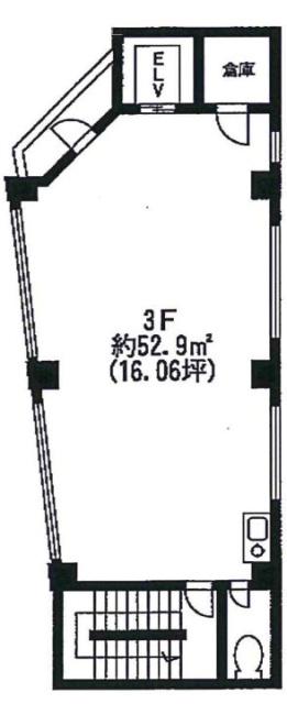 若松ビル3F 間取り図