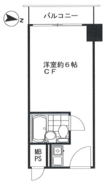 芝ダイヤハイツ802 間取り図