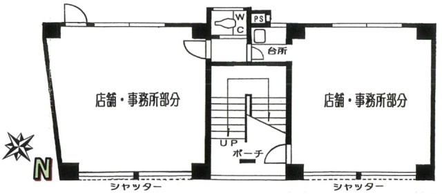 横山ビル1F 間取り図