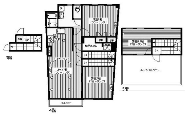 Wact代々木上原3F 間取り図