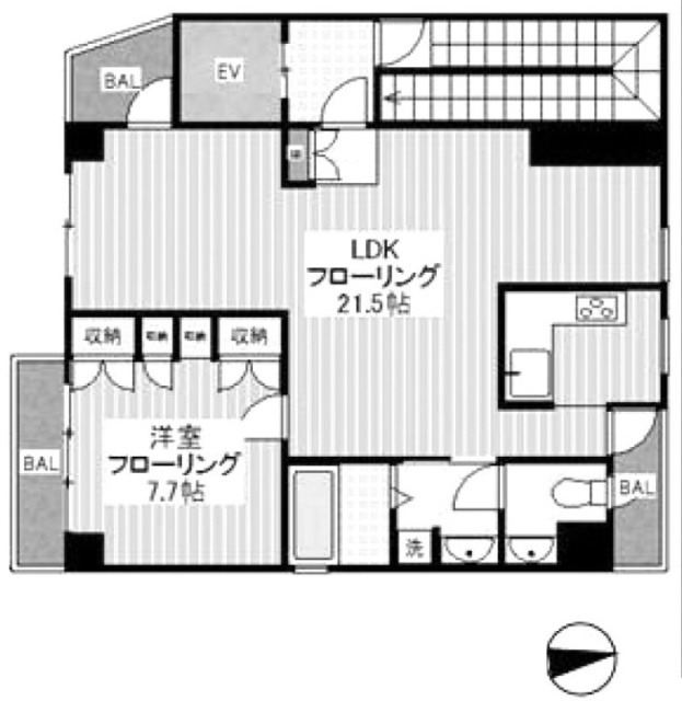 ニュー早稲田ビル7F 間取り図