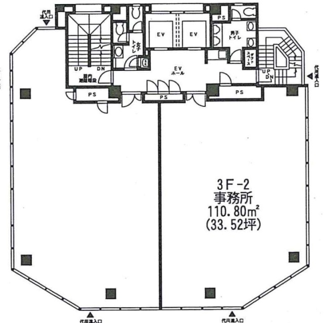 オリックス浜松町ビル3F 間取り図