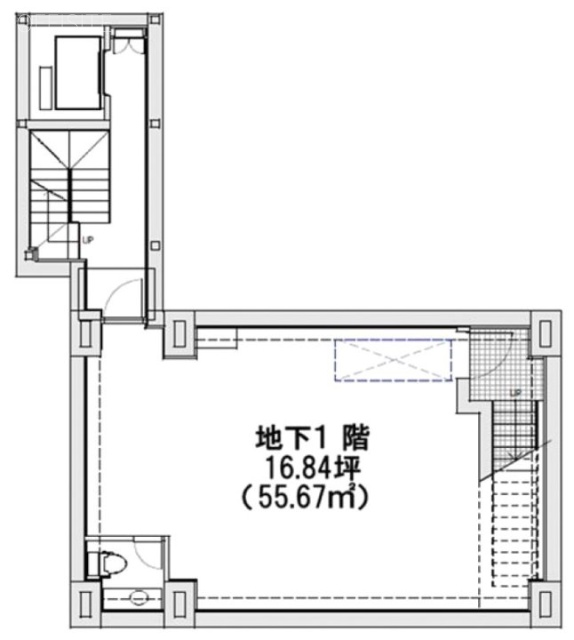 吉祥寺公園通りビルB1F 間取り図