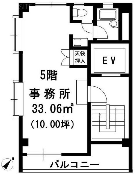 友高(ゆたか)ビル5F 間取り図