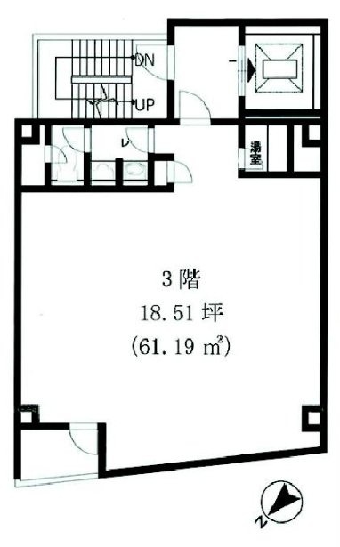 堀留スワンビル3F 間取り図