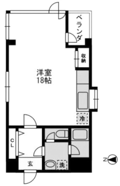 大場ビル4F 間取り図