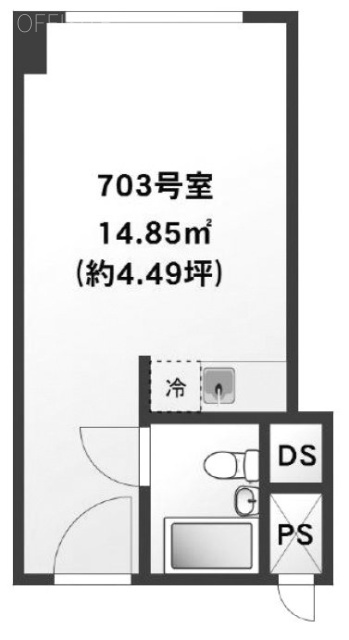 アルベルゴ御茶の水703 間取り図