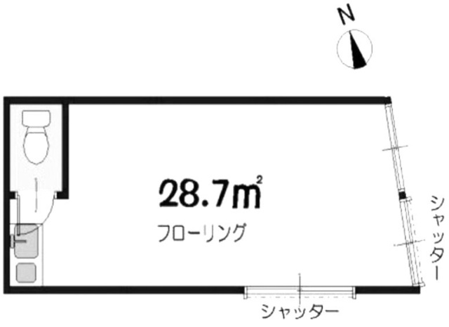 三橋ハイツビル1F 間取り図
