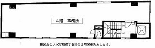 藤間(とうま)ビル4F 間取り図