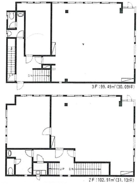 内山ビル2F～3F 間取り図