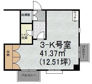 アパルトマン青山ビルK 間取り図